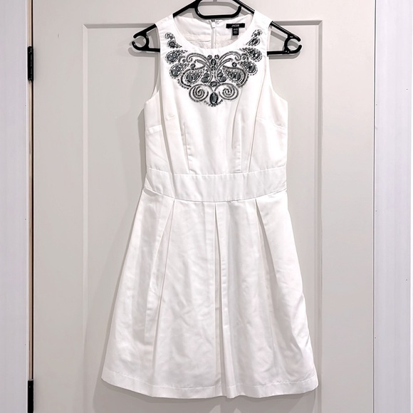 JACOB White dress with sequins - Picture 1 of 4